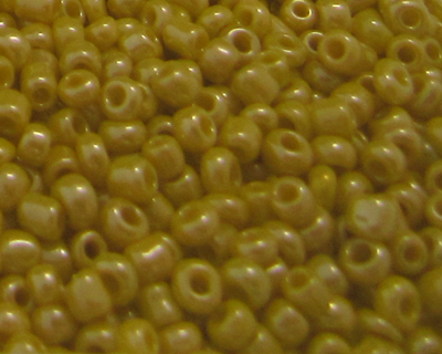 11/0 Bright Yellow Ceylon Glass Seed Bead, 1oz. Bag