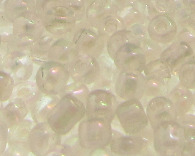 6/0 White Luster Glass Seed Beads, 1oz. bag