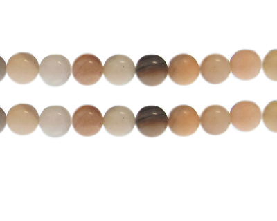 10mm Mixed Gemstone Bead, approx. 20 beads