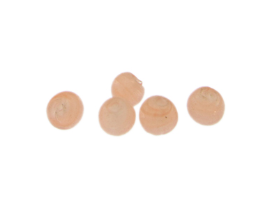 8mm Pale Peach Lampwork Glass Bead, 5 beads 8mm Pale Peach Lampwork Glass Bead, 5 beads