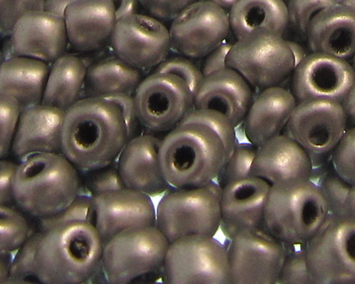 6/0 Silver Metallic Glass Seed Beads, 1oz. bag
