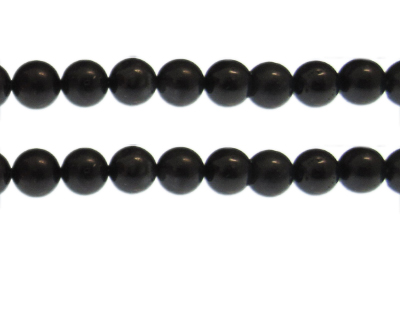 10mm Black Onyx Gemstone Bead, approx. 20 beads