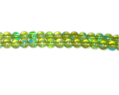 (image for) 6mm Green Blossom Spray Glass Bead, approx. 72 beads