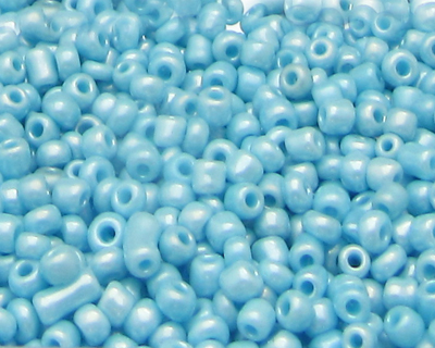 11/0 Soft Blue Opaque Glass Seed Bead, 1oz. Bag
