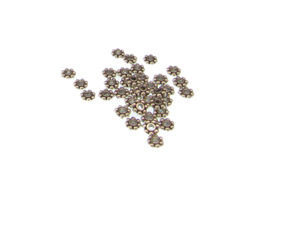 (image for) 3mm Silver Metal Bead Cap, approx. 55 caps - Click Image to Close