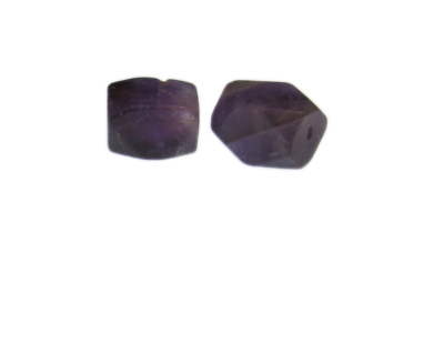 16 x 12mm Amethyst Gemstone Bead, 2 beads