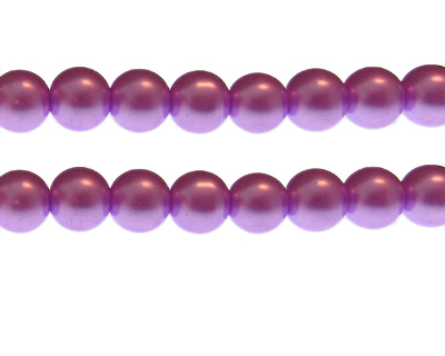 12mm Lilac Glass Pearl Bead, approx. 18 beads
