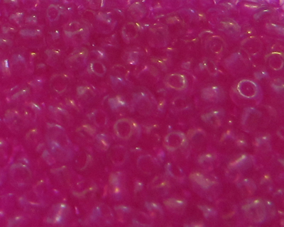 (image for) 11/0 Hot Pink Luster Glass Seed Bead, 1oz. Bag