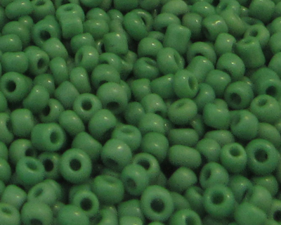 11/0 Grass Green Opaque Glass Seed Beads, 1oz. bag