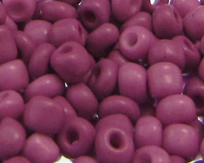 6/0 Deep Violet Opaque Glass Seed Beads, 1oz. bag