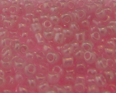 11/0 Pastel Pink Ceylon Glass Seed Bead, 1oz. Bag