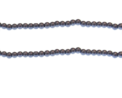 4mm Sky Blue Glass Pearl Bead, approx. 104 beads