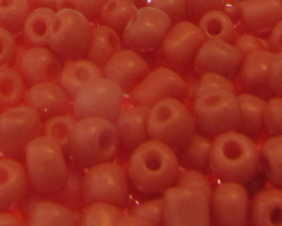 (image for) 6/0 Soft Orange Opaque Glass Seed Bead, 1oz. Bag