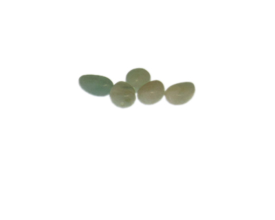 (image for) 12 x 8mm Amazonite Gemstone Drop Bead, 5 beads - Click Image to Close