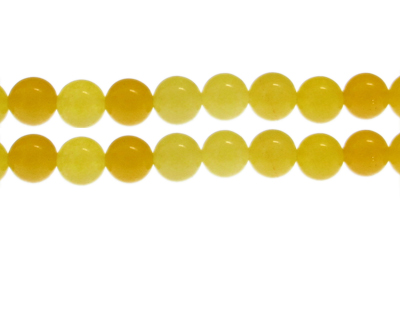 10mm Yellow Gemstone Bead, approx. 20 beads