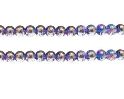 (image for) 8mm Starry Sky Abstract Glass Bead, approx. 38 beads - Click Image to Close