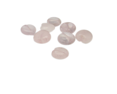 10mm Rose Quartz Heart Gemstone Bead, 8 beads