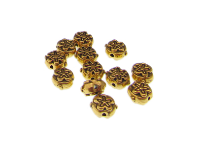 (image for) 8mm Star Gold Metal Spacer Bead, approx. 12 beads