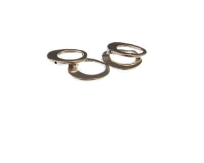 (image for) 20mm Circle Silver Metal Bead Frame, 4 frames