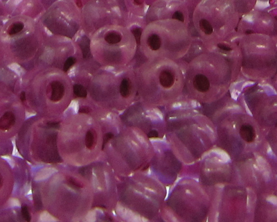 6/0 Dark Violet Transparent Glass Seed Beads, 1oz. bag