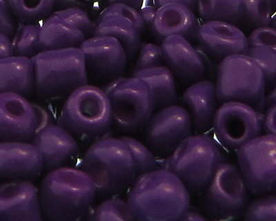 6/0 Purple Opaque Glass Seed Beads, 1oz. bag