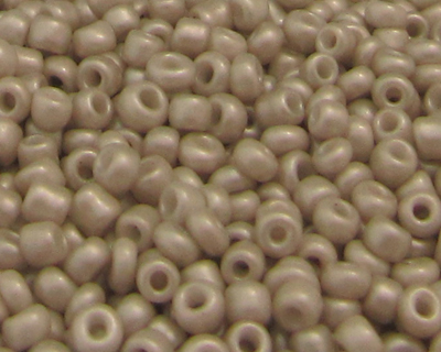 11/0 Pale Silver Opaque Glass Seed Beads, 1oz. bag