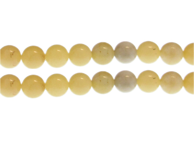 10mm Lemon Quartz Gemstone Bead, approx. 20 beads
