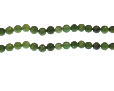 6mm Green Gemstone Bead, approx. 30 beads