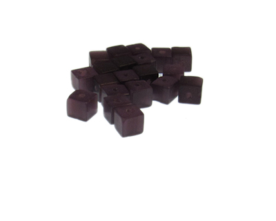 (image for) 6mm Purple Cat's Eye Cube Bead, approx. 20 beads
