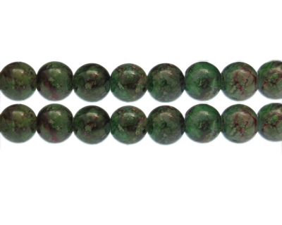 12mm Deep Unikite Duo-Style Glass Bead, approx. 14 beads