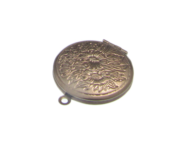 (image for) 28mm Photo Frame Locket Silver Metal Pendant - Click Image to Close