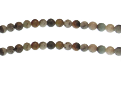 6mm Mixed Gemstone Bead, approx. 30 beads