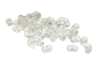 Approx. 1.2oz. x 8x6mm Crystal Glass Peanut Beads