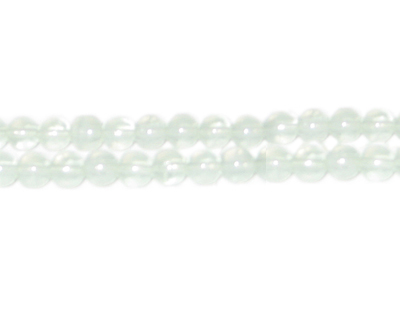 6mm Sea Glass Jade-Style Glass Bead, approx. 77 beads