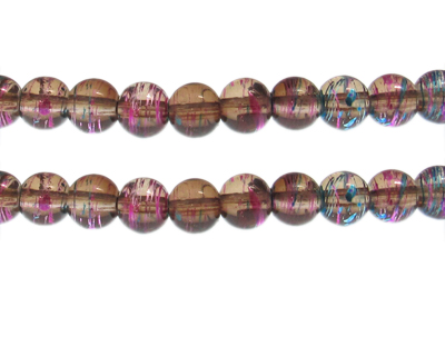 (image for) 10mm Starry Sky Abstract Glass Bead, approx. 18 beads - Click Image to Close