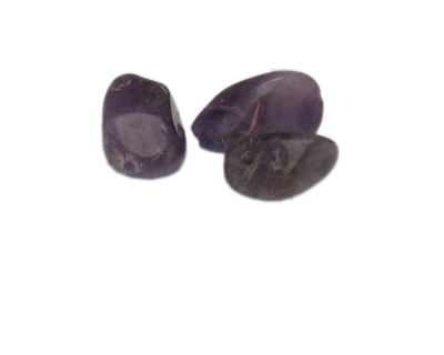 20 - 24mm Amethyst Gemstone Bead, 3 beads