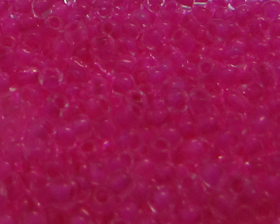 11/0 Hot Pink Transparent Glass Seed Bead, 1oz. Bag