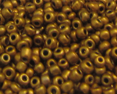 11/0 Gold Metallic Glass Seed Beads, 1oz. bag