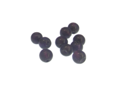 (image for) 8mm Purple Lampwork Glass Bead, 10 beads