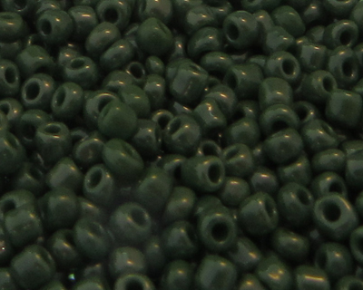 11/0 Deep Green Ceylon Glass Seed Bead, 1oz. Bag