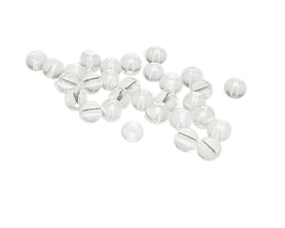 Approx. 1oz. x 6mm Crystal Pressed Glass Beads