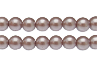 12mm Mink Glass Pearl Bead, approx. 18 beads