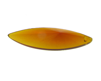 (image for) 64 x 20mm Golden Brown Faceted Glass Pendant