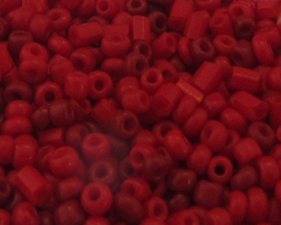 11/0 Strawberry Red Mix Glass Seed Bead, 1oz. Bag