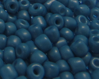 6/0 Turquoise Opaque Glass Seed Bead, 1oz. Bag