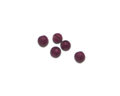6mm Plum Lampwork Glass Bead, 5 beads 6mm Plum Lampwork Glass Bead, 5 beads