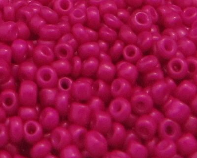 11/0 Hot Pink Opaque Glass Seed Beads, 1oz. bag