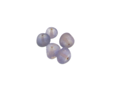 8mm Lilac Pebble Lampwork Glass Bead, 5 beads 8mm Lilac Pebble Lampwork Glass Bead, 5 beads