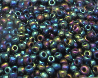 11/0 Blue Luster Glass Seed Bead, 1oz. Bag