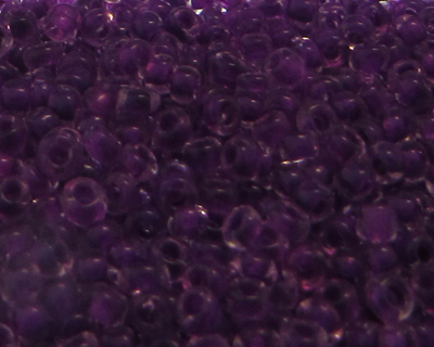 11/0 Purple Transparent Glass Seed Bead, 1oz. Bag